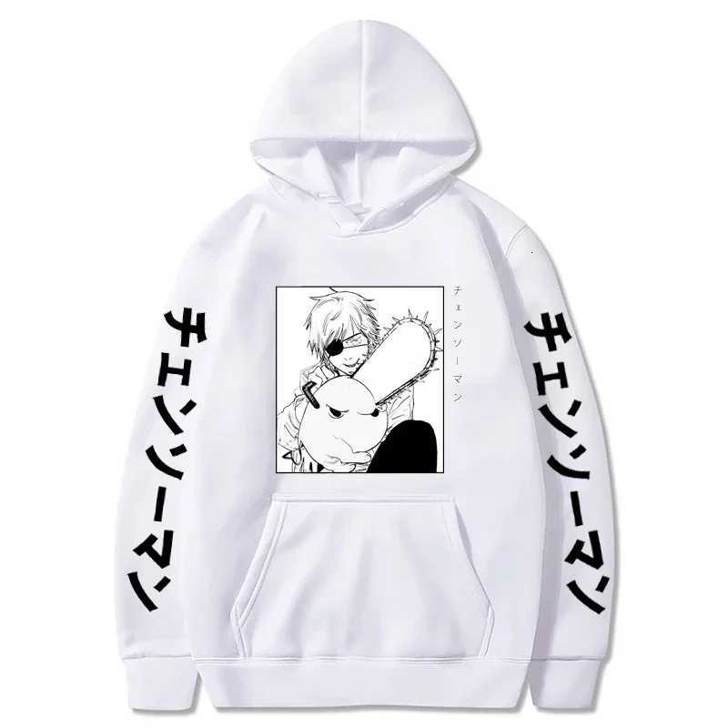 Anime Chainsaw Man Hoodie Women Streetwear Long Sleeve Harajuku Pullover Tops Gothic Hooded Sweatshirt Loose Hip Hop Y2K Hoodies W250903