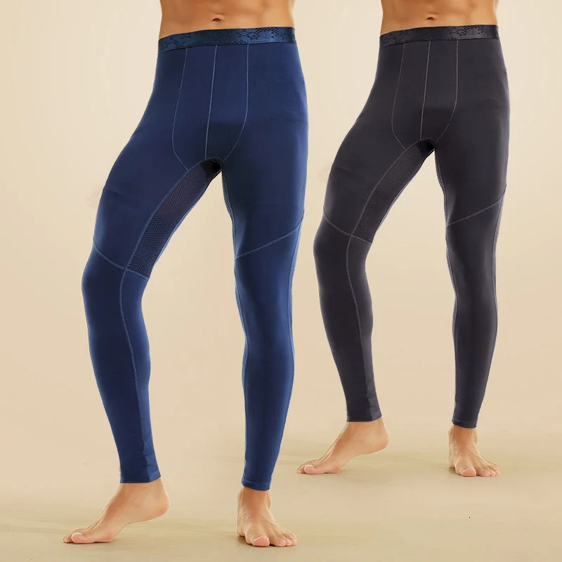 5PCSMens thermal underwear mens thin long Johns mesh breathable pants nowear underpants youth legging 250903