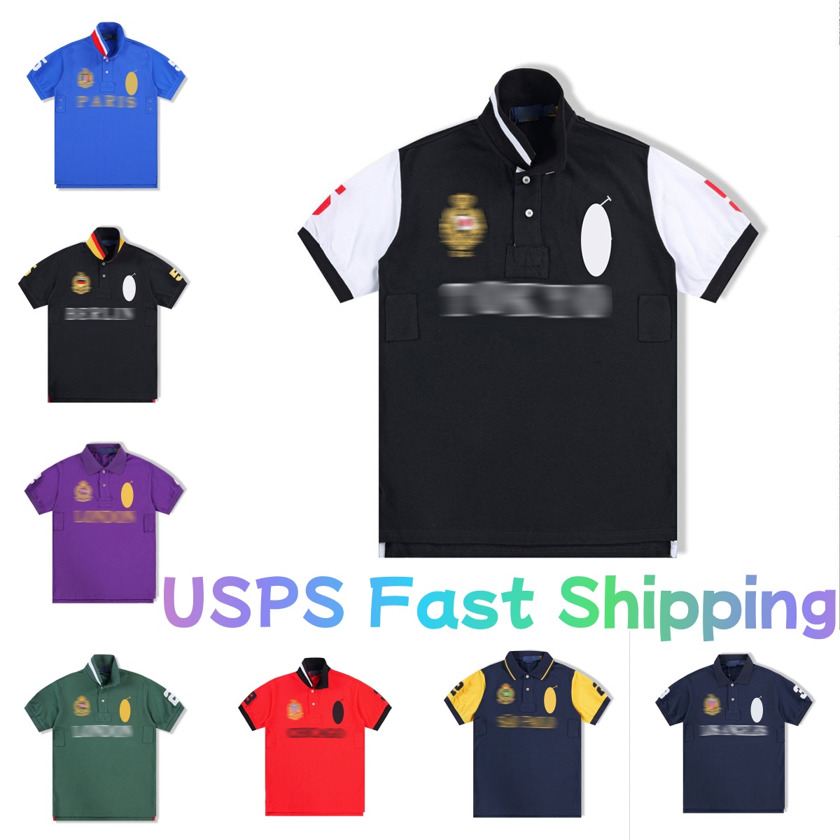 Men's Designer T-Shirt Polo Shirt Fashion Top Luxury Polo Short-Sleeve Cotton T-Shirt Brand Logo Business Casual Collared Minimalist Classic Trendy T-Shirt