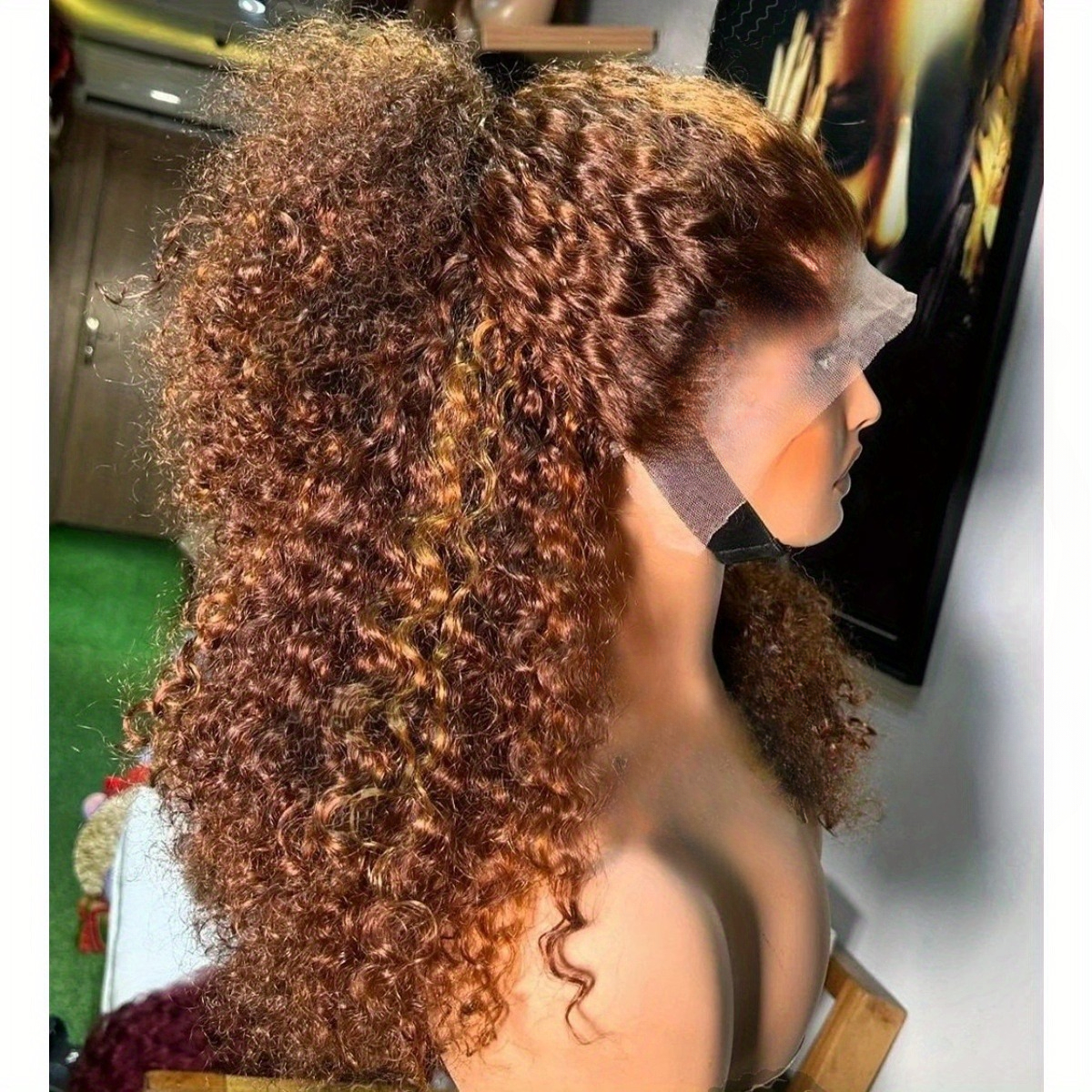 Blonde Highlight Deep Wave Lace Front Wigs Human Hair 360 Pre Plucked Glueless Wigs Honey Blonde Curly Lace Frontal Wigs Wear And Go for Women