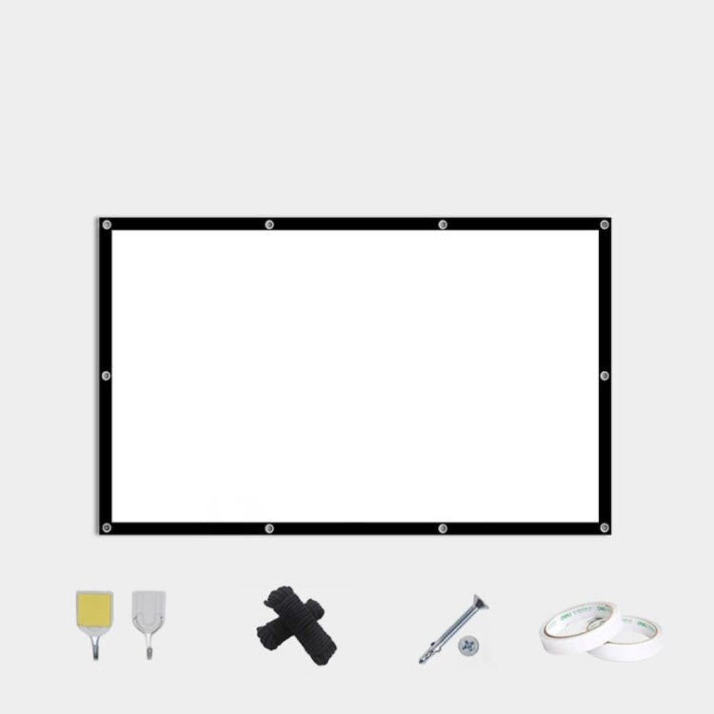 LX FHD Projector Screen Wall Mounted Large Size Multi-Purpose UN POUR 3 Abonnement 4K HD