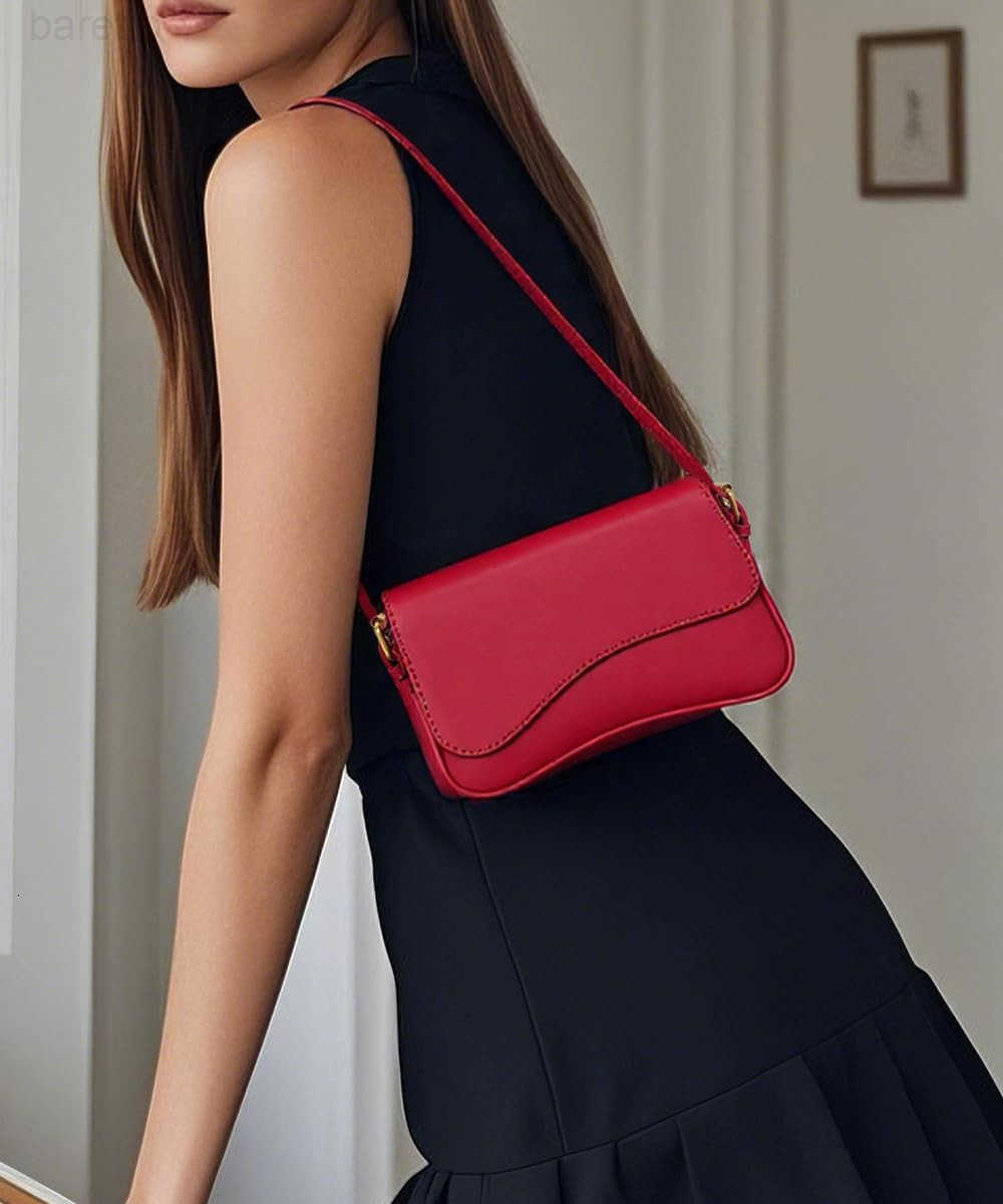 2025 Shoulder Bag for Women PU Leather Shoulder Purse Tote Bag Crossbody Purses for Women Trendy with 2 Removable Straps M250903