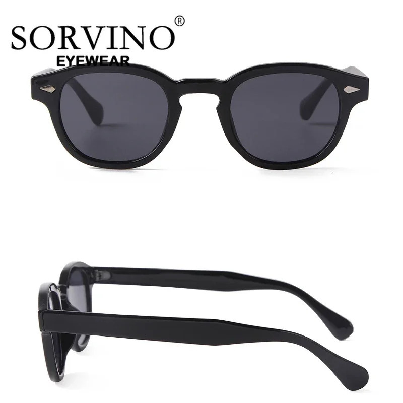 SORVINO Round Retro Rivet Tortoiseshell Sunglasses Women Men Vintage Leopard Blue Len Square Sun Glasses UV400 250902