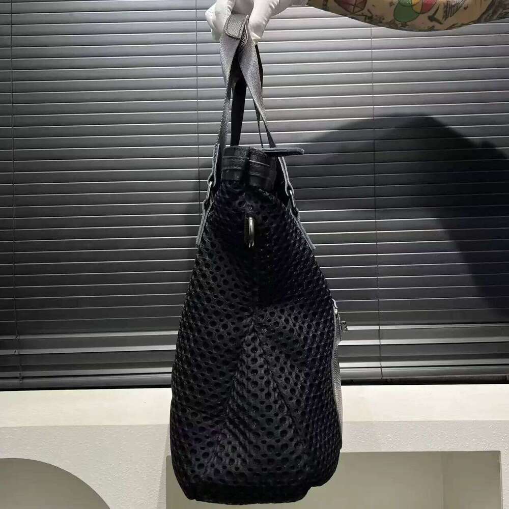 Ladies' Fashionable Street Ed Mesh Tote Bag With Large Capacity Retro Y2k Hot Girl Single Shoulder Handbag