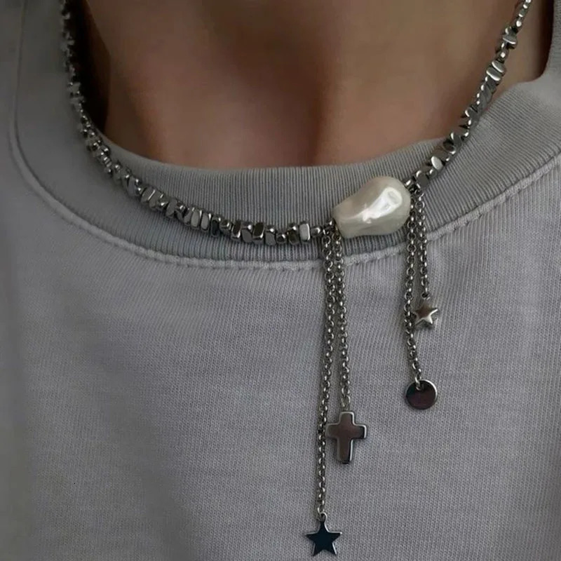 Elegant Irregular CCB Pink Stone Beads Chain Heart Pendant Necklace For Women Choker Dinner Party Valentines Jewelry N0498 250915