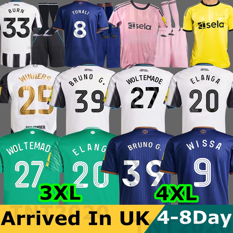 2025 TONALI NEWCASTL E WOLTEMADE WISSA soccer jerseys ELANGA BLACK Kids 2026 BARNES BRUNO G. Gordon ISAK Football Shirt Home Away Botman 25 26 fans Player PRE MATCH