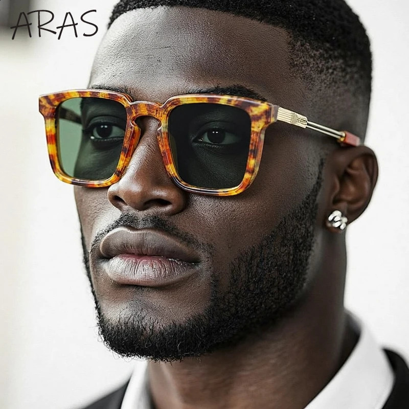 Polarized Classic Square Sunglasses Men 2025 Steampunk Driving Sun Glasses For Male Vintage Eyewear UV400 Shades 250903