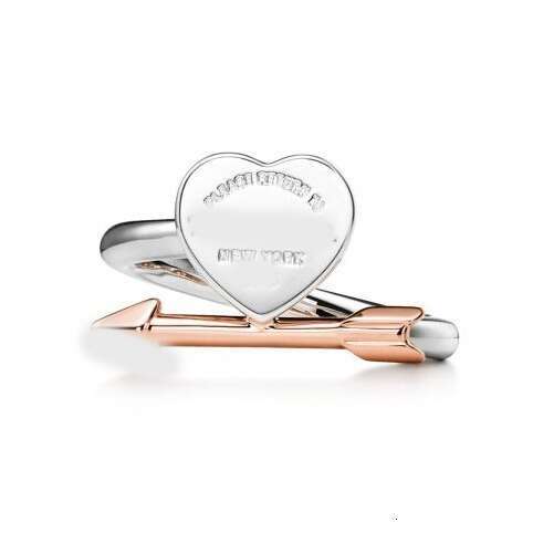 2025 T-Jia High-Quality Cupid's Arrow Ring, Heart Design, Versatile Fashion Ring, Sizes 6-8 (Platinum/Rose Gold/Gold), TJ7