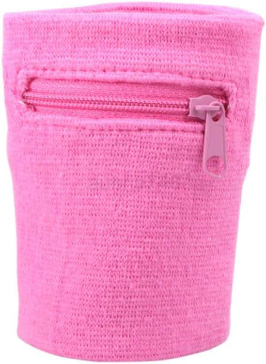 Zipper Wrist Pouch SweatbandWristband Wallet for Keys ID Cards Cash M250904