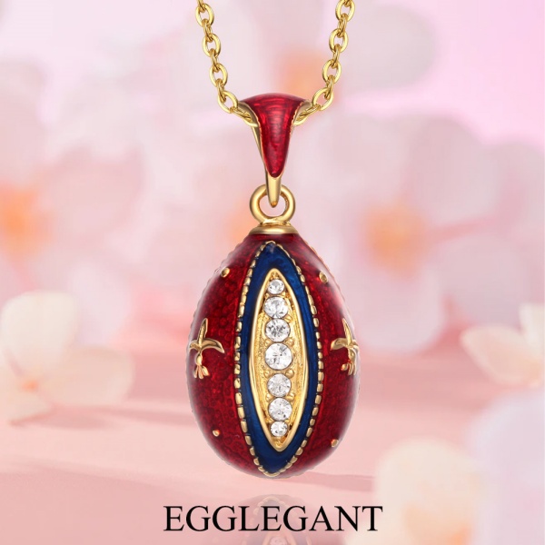 Necklace & pendant Multi-colored enamel iris pendant EL22-7