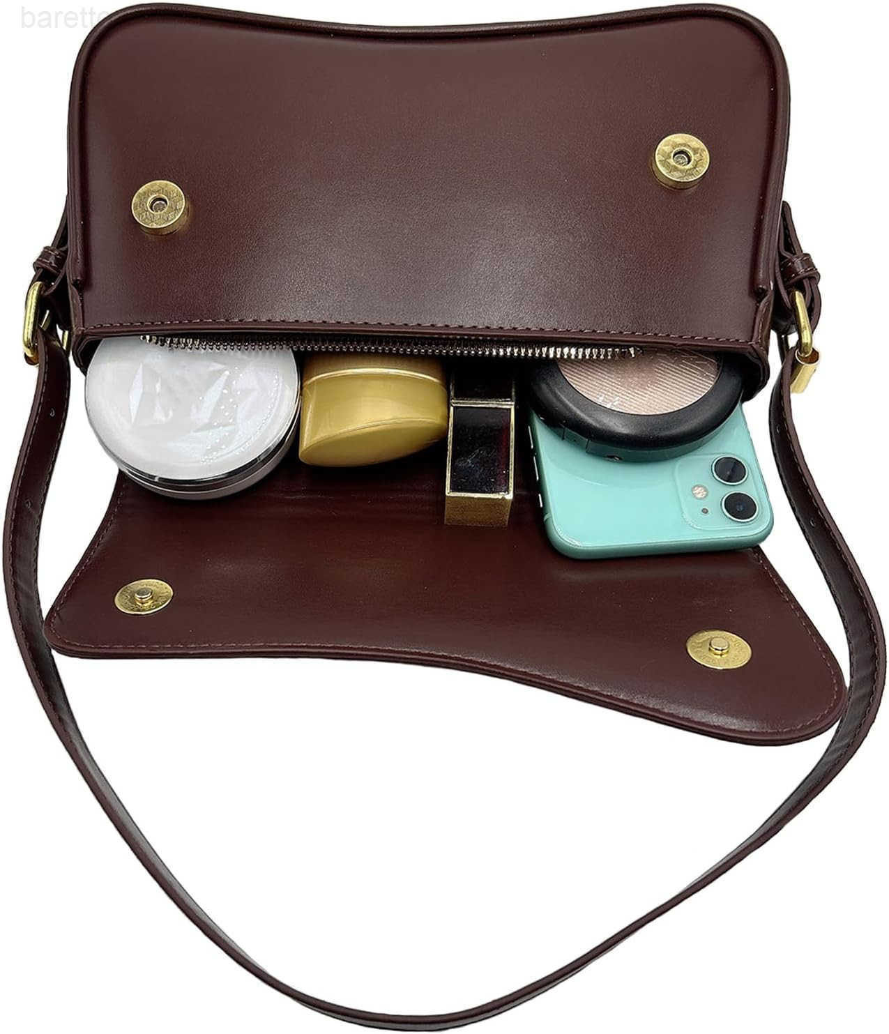 2025 Shoulder Bag for Women PU Leather Shoulder Purse Tote Bag Crossbody Purses for Women Trendy with 2 Removable Straps M250903