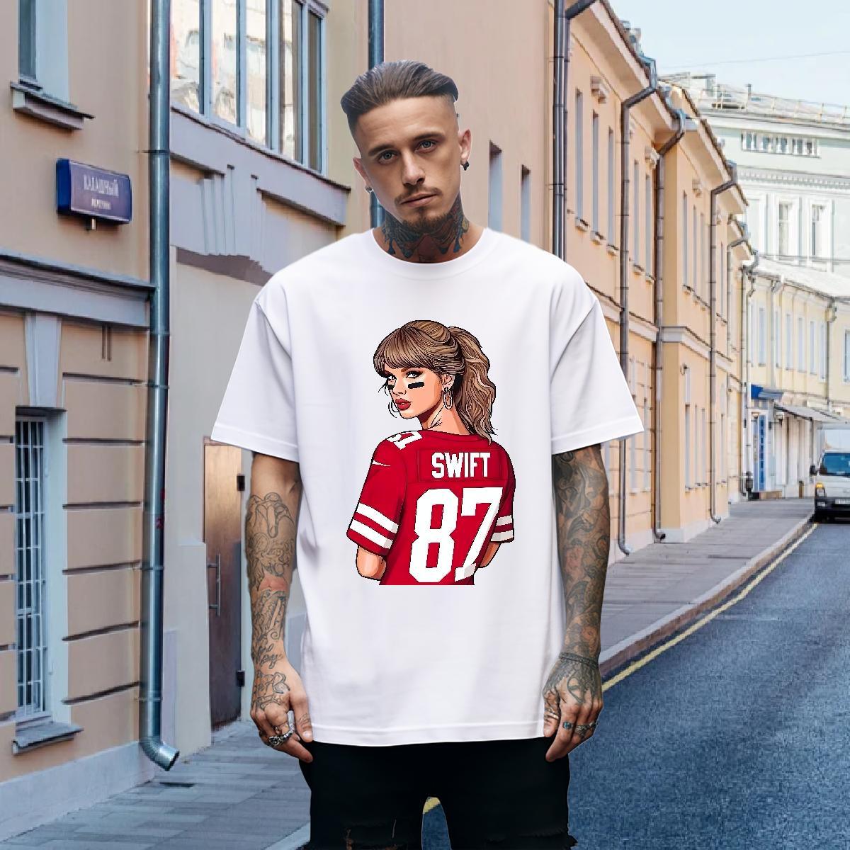 Brand T-Shirts for Men 230g Cotton Custom Printed Tshirt for Man Woman Daily Outfit Breathable Short Sleeve Classic Tees Shirts