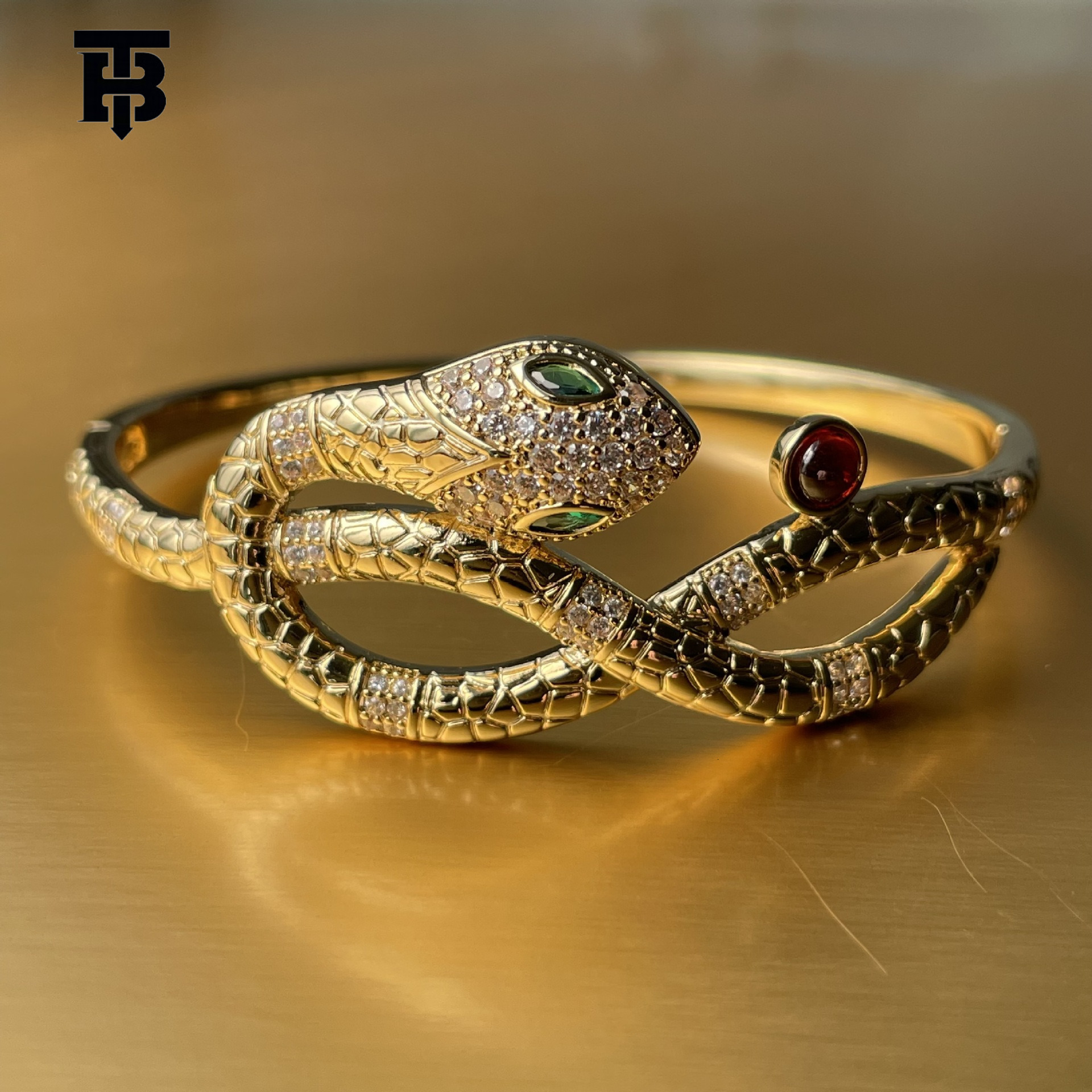 TB BHULAMTE Designer Women's Bracelet Zircon Snake Bracelet Personalized And Fashionable Luxury Jewelry Snake-patterned Diamond Bag Bracelet