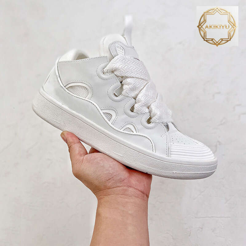 AKIKIYU Designer Leather Curb Sneakers Dress Shoes For Men Women Extraordinary Casual Platform Sneaker Graffiti Leopard Outdoor Mens Trainers Size 36-