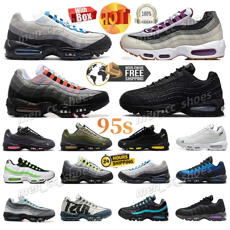 Free shipping 95 95s Designer with box Blue Spark Levi's x Black Triple Black White Yellow Aegean Storm Black Anthracite Neon Running Shoes trainers men women trainers