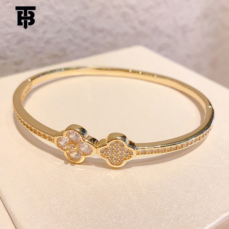 TB BHULAMTE New Designer Diamond-encrusted Bracelet Features A Niche Design High-end All-diamond Outdoor Fashion Classic Bracelet And Women's Jew