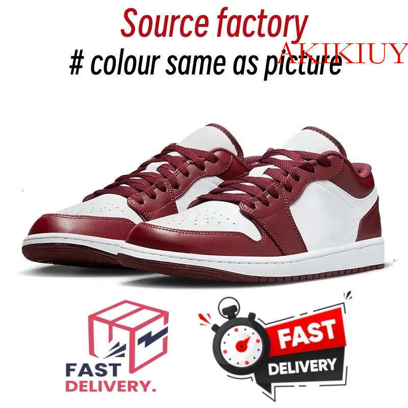 AKIKIYU Designer 1 Running Shoes one Reverse Mocha Black White Gum Orange Lobster Cherry Valentines Day Grey Fog Green Mens shoes Womens Casual Sneake