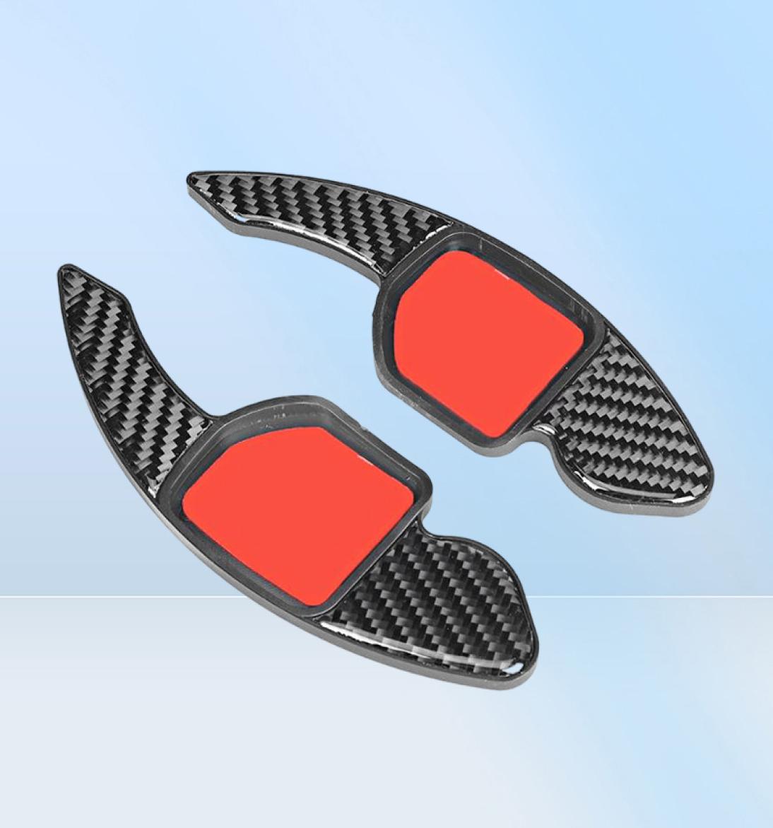 2025 new Steering Wheel Covers Pair Of Carbon Fiber Paddle Shifter Cover Fit For A3 A4L 201320224575706 Free shipping