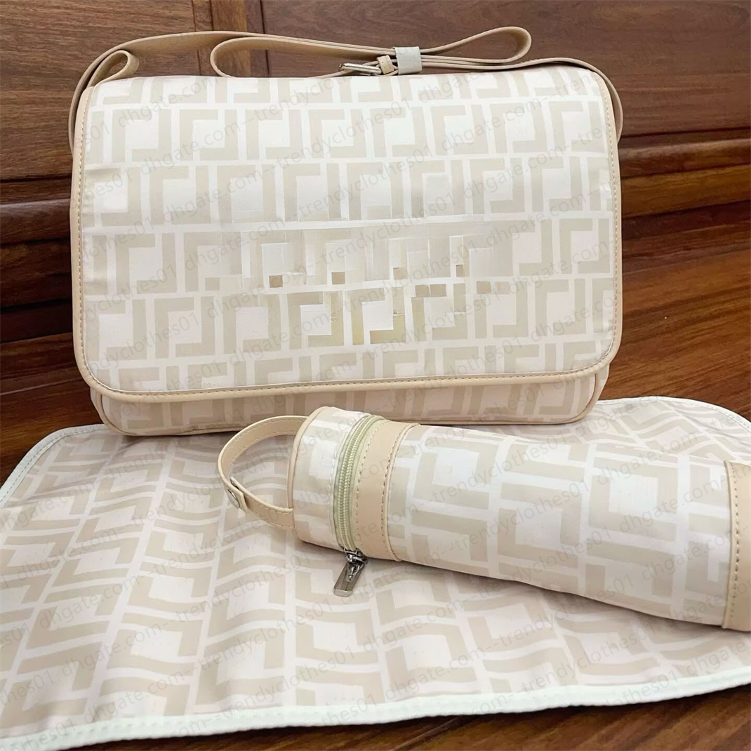 Diaper bags Baby bag pram fashion designer vintage floral diapering babies nursing nappy bag childrens girl boy large nylon zipper bag change mat bottle holder