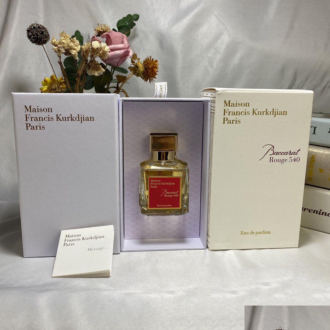 Fragrance 2025 Highend Cologne Men Baccaratt Rougue 540 Perfum 70Ml Women Parfum Neutral Long Lasting Good Smell Perfume Wholesale Q Ot3Zi