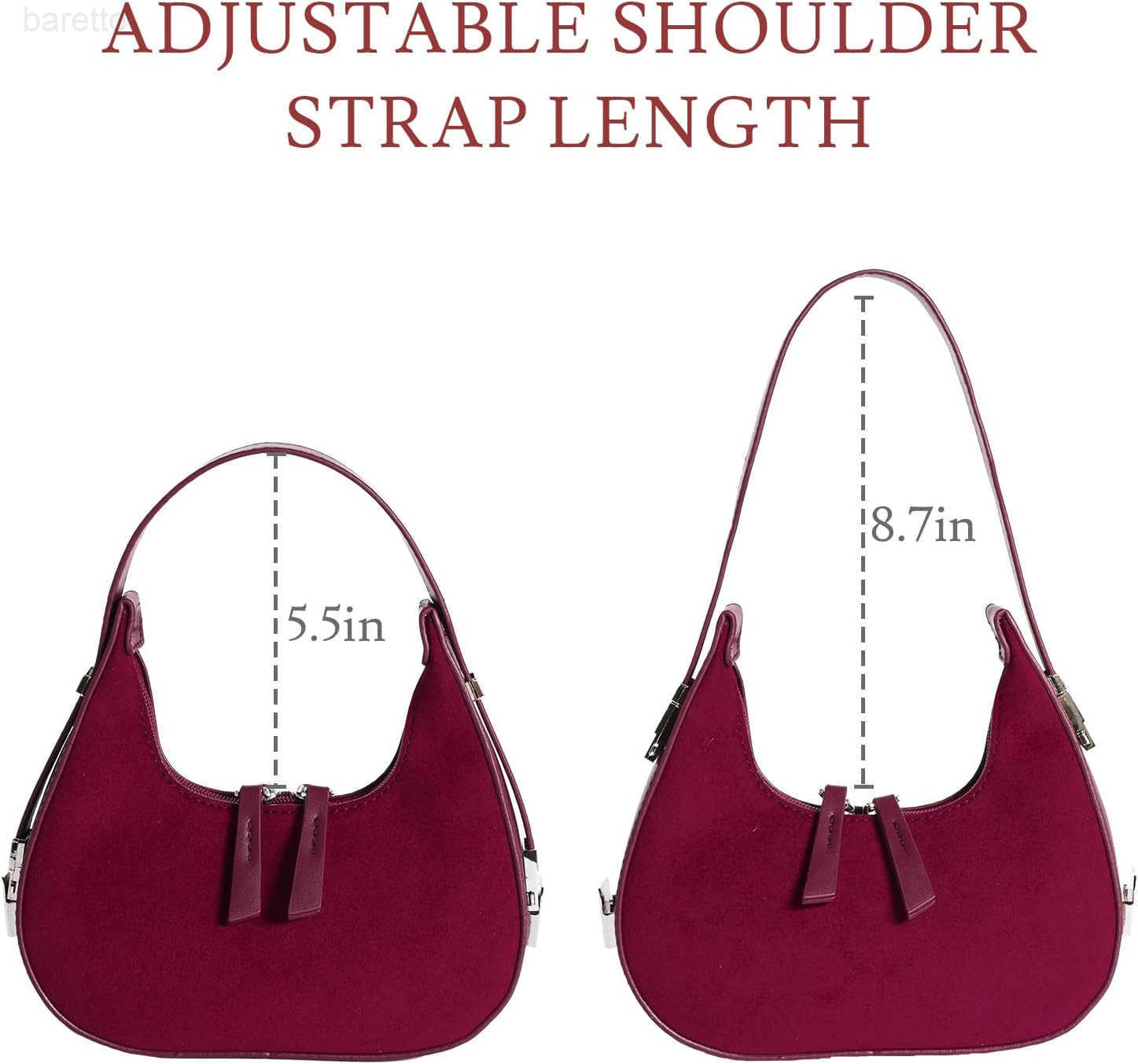 Shoulder Bag Crescent Retro Y2k Hobo Handbags 90s Underarm Purse Bag Fashion Clutch Purses for Women M250903