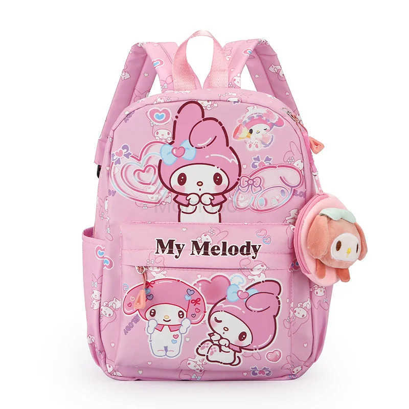 Sanrio Hello Kitty Kuromi Girls Backpack Cute Cartoon School Bag for Children Lightweight Durable Kids Backpack L250930