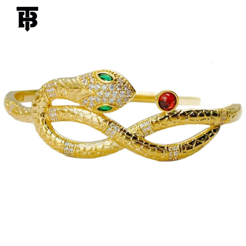 TB BHULAMTE Designer Women's Bracelet Zircon Snake Bracelet Personalized And Fashionable Luxury Jewelry Snake-patterned Diamond Bag Bracelet