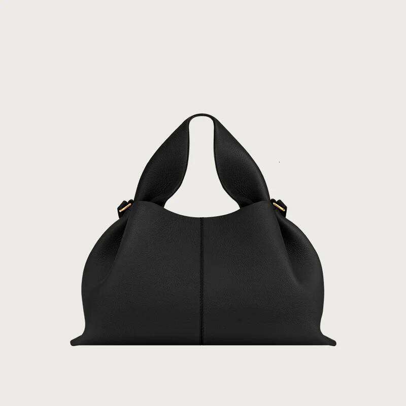 New Commuting Women's Cloud Bag, Niche Retro High-End Leather Single Shoulder Crossbody Bag