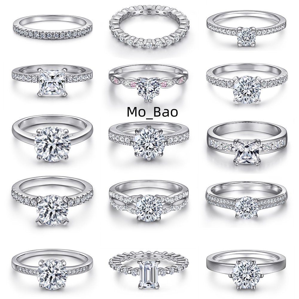 Ladies Jewellery Classic Silver 925 Rings With Love Heart Fashion Crystal Wedding Party Wide Ring for Women Silver Jewelry