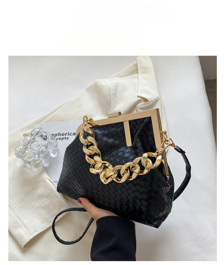 Luxury Brand Designer Bag Women's Bag Free Shipping New Fashion Pleated Metal Clip Chain Small Square Bag Versatile Shoulder Crossbody Bag Trendy