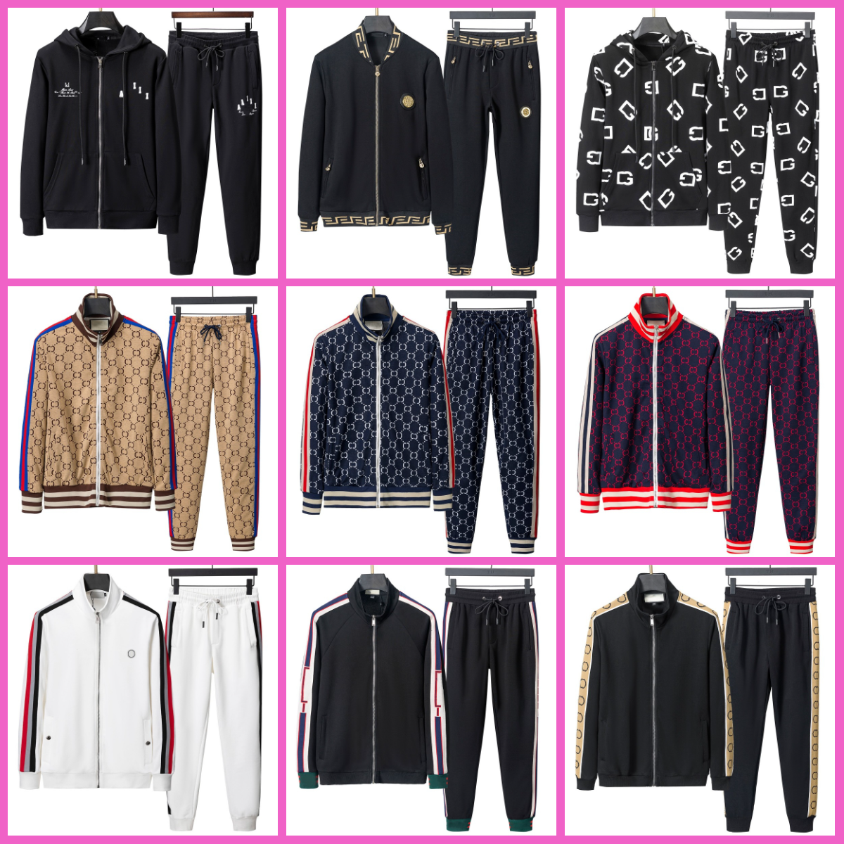 men designer tracksuit 2 piece set high quality mens tracksuits sportswear set fashion designer jacket high quality zip up coat luxury embroidery classic jacket