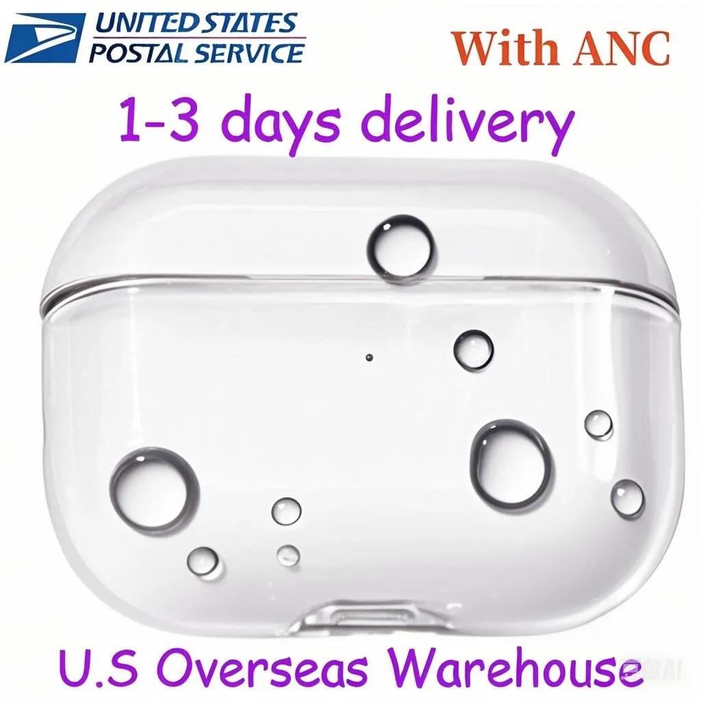 USA Stock For Apple airpodspro2 airpods 4 earphone airpodspros 3 earbuds airpods pro 2 headphones TPU Protective Cover Wireless Charging airpods4 anc airpods2 Case