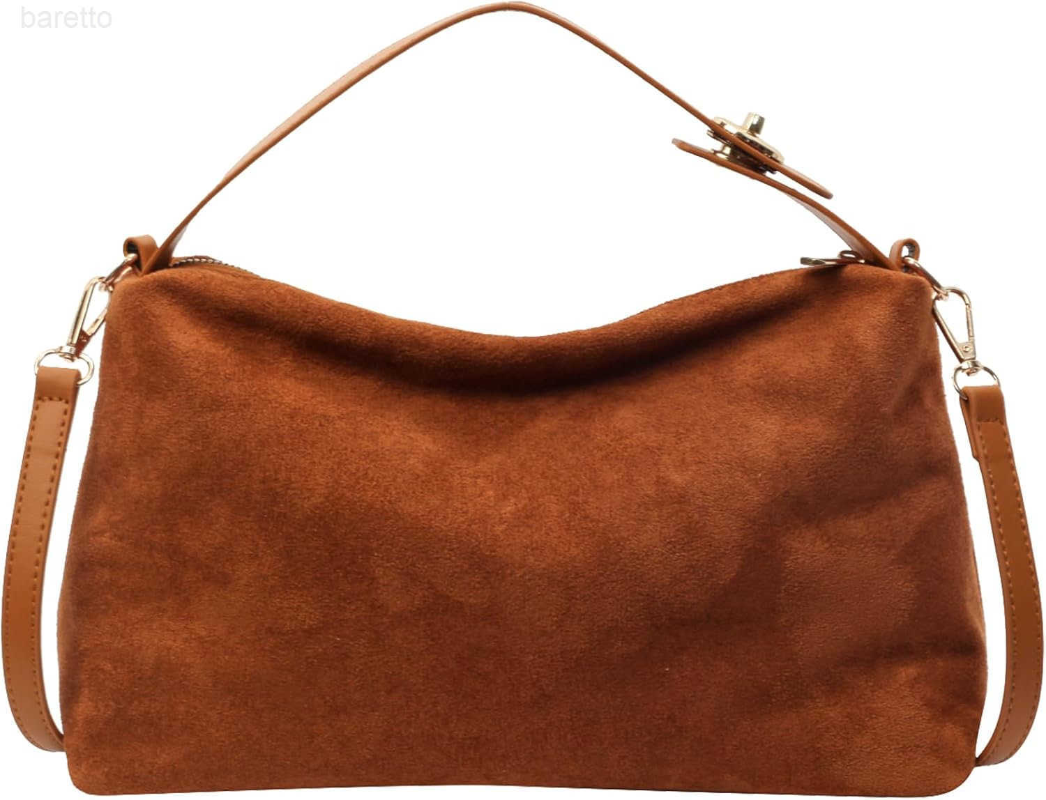 Bags for Women Brown Suede Purses Suede Tote Handbag Slouchy Shoulder Bag Retro Crossbody Hobo Bag 2025 M250903