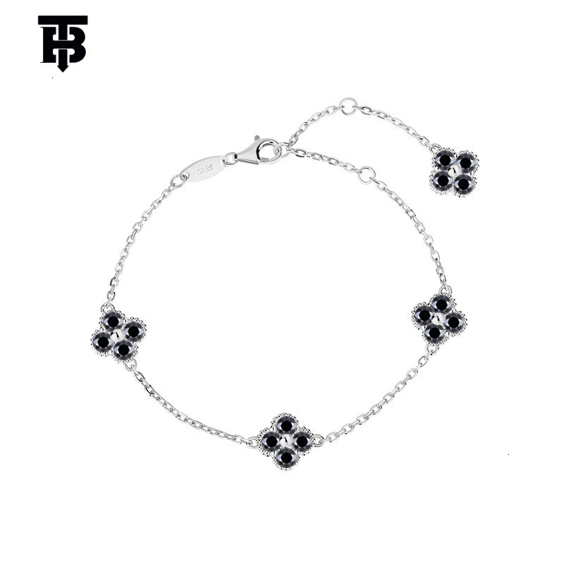 TB BHULAMTE Designer Jewelry Ladies' S925 Silver Moissanite Bracelet Is A Party Bracelet Fully Set With Diamonds Light Luxury Petite Fashionable 