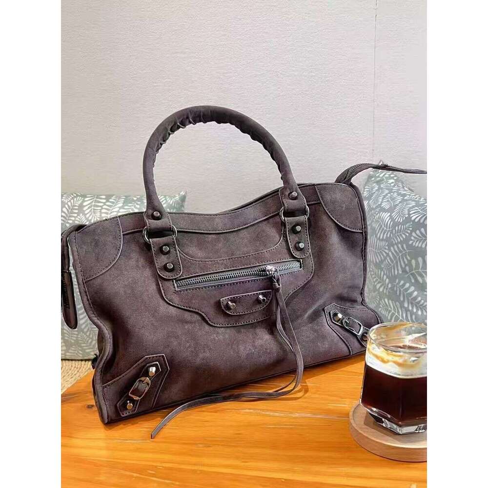 Designer Bags brand vintage suede high quality tote bag, luxury autumn winter shoulder bag, male femal large capacity handbag