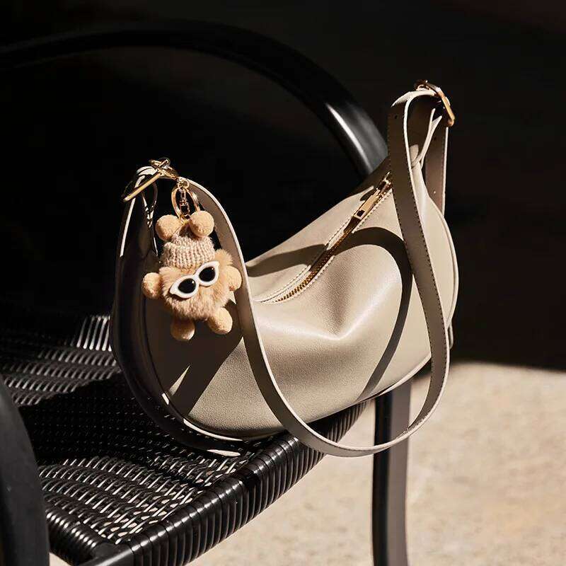 2025 New Crossbody Summer High-End Dumpling Leather Women's Armpit Shoulder Bag