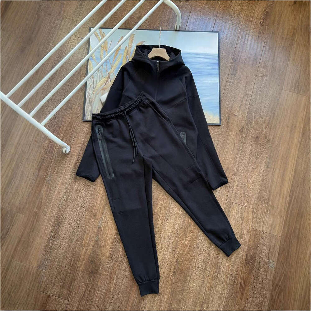 2025 New TECH FLEECE Men's Air Layer Casual Sports Jacket and Sweatpants Set 792+002
