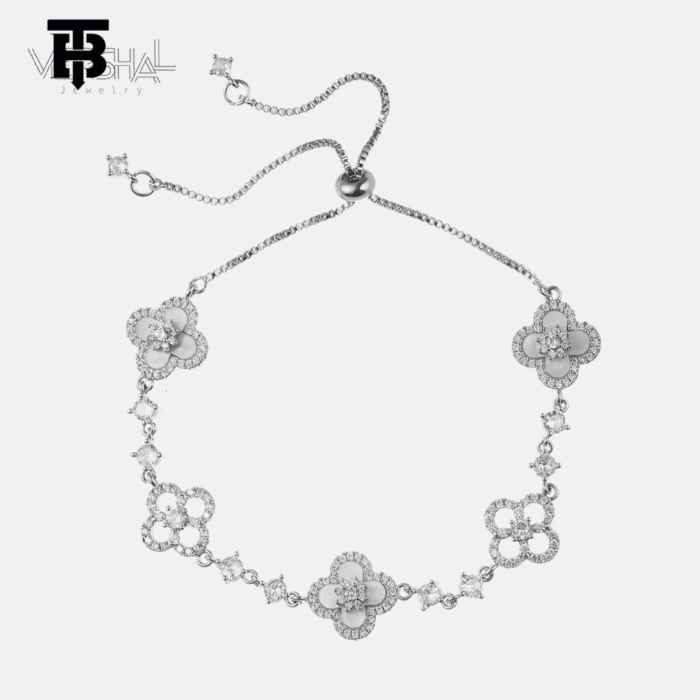 TB BHULAMTE Designer Women's Bracelet Classic Diamond Export INS Style Cross-border Copper-plated Real Gold Pull Necklace Bracelet