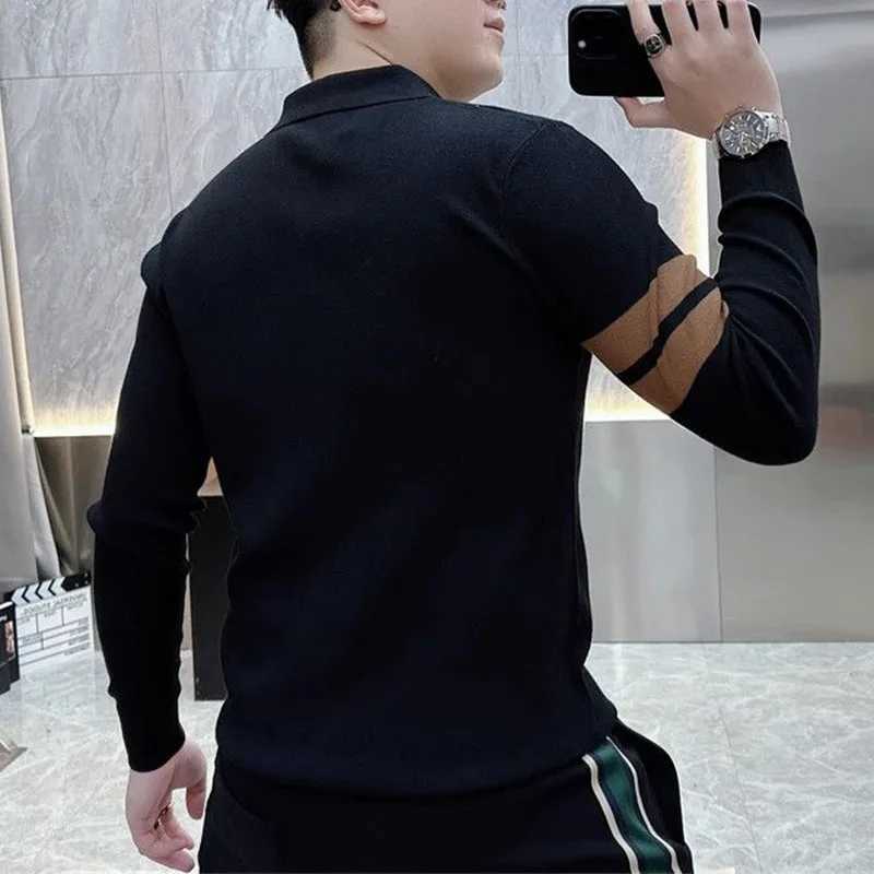 Spring Fashion New Luxury Men Shirts England Style Long Sleeve Slim Casual Business Contrast Color Inglebreasted Allmatch Tops X250903