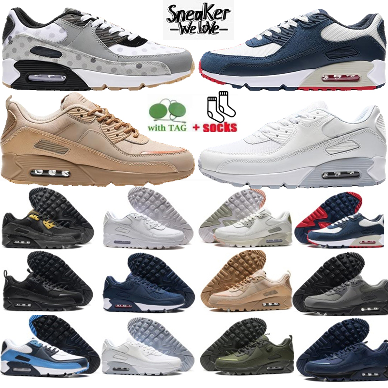 Men's and Women's 90 Running Shoes Multi-functional Mesh Breathable Lightweight Fashionable Sneakers Sports Sneakers Size 36-46