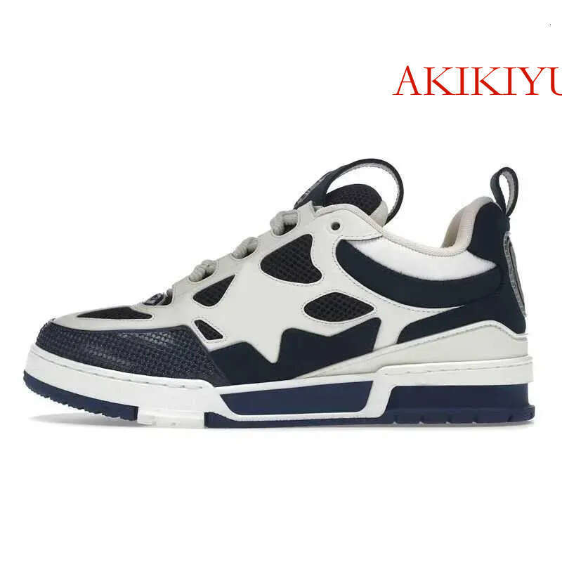 Free shipping top quality man designer sneakers calfskin men fashion travel trainer casual shoes genuine running leather classic dermis skateboard35-4