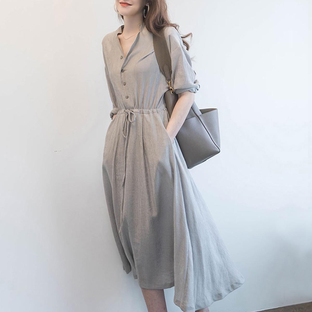 DR85 Summer Long Dress Slimming Elegant Dress