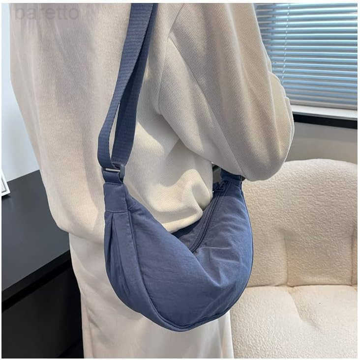 Crescent Womens Nylon Crossbody Hobo Sling Bag Lightweight Small Shoulder Purse M250903