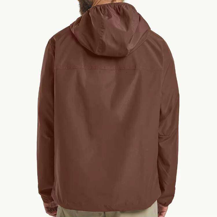 Men's Waterproof Ski Jacket Thin Warm Winter Windbreaker with Hood Casual Style Breathable Snowboard Coat Zipper Closure