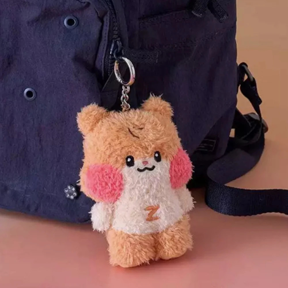 Kpop ZB1 Doll Keychain 12CM Zeroni Cartoon Cute Plush Doll Pendant Bag Accessories Key Ring ZhangHao HanBin Ricky Fans Gift250908
