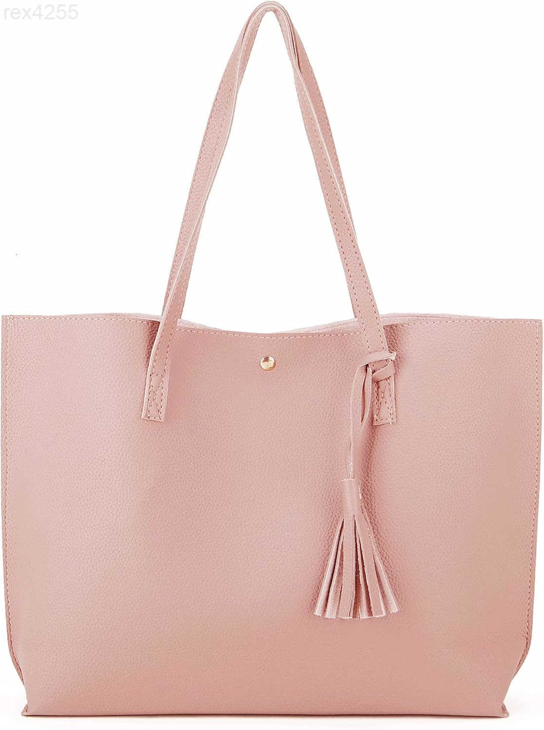 Women Tote Bags Top Handle Satchel Handbags PU Faux Leather Tote Bag with Tassel Shoulder PurseW250903