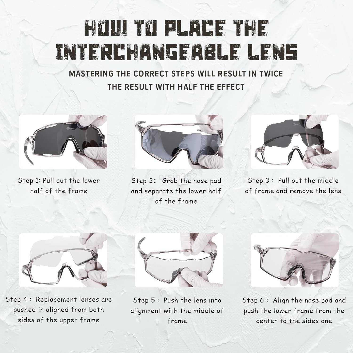Polarized Sport Safety Sunglasses UV400 Protection Lightweight Glasses for Men Women Adjust for Cycling RunningW250903
