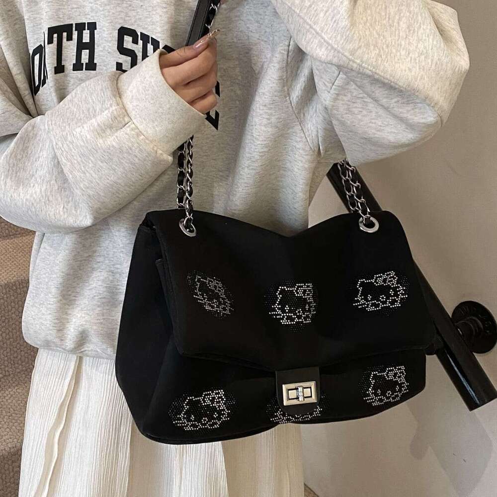 DHpet_wholesale 2025 Women's Matte Messenger Bag - Large Capacity Crossbody Purse with Chain Strap, College Student Commute Bag for Daily Use