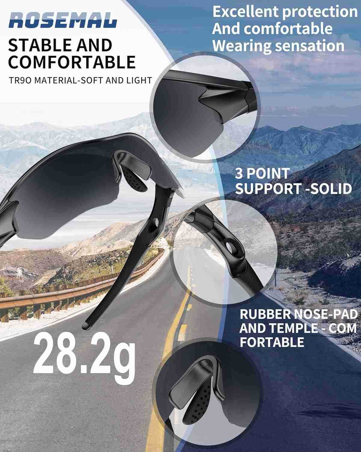 Polarized Sports Sunglasses for Men Women Youth Baseball Running Fishing Tennis Golf Cycling Driving Motor TAC UV400 TR90W250903