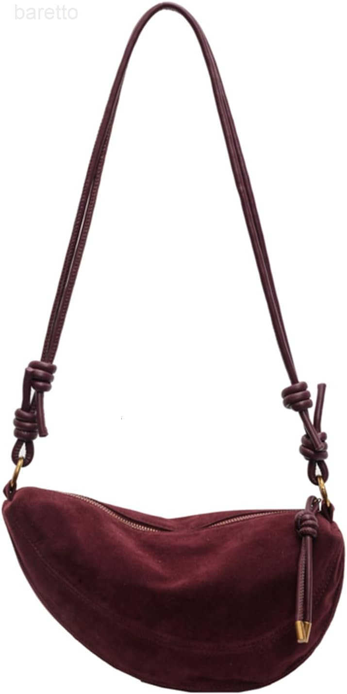 Bags for Women Suede Purses Crescent Bag Crossbody Shoulder Bag Trendy Tote Handbags M250903